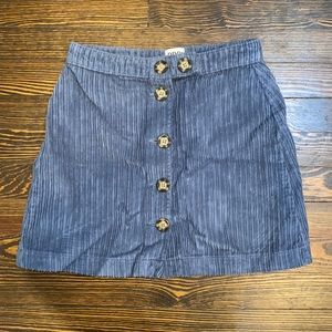 BDG Urban Outfitters NWT Blue Corduroy mini skirt women’s XS